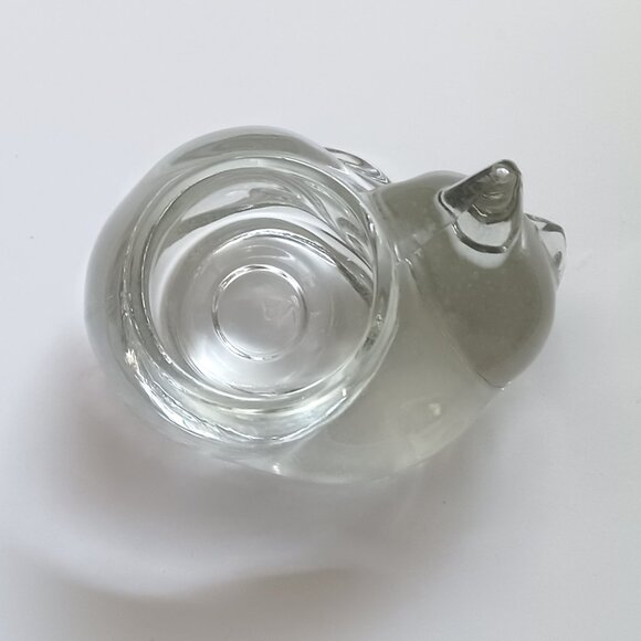 Lot of Two Glass Sleeping Cat Votive Candle Holders Avon and Unknown - Picture 6 of 9